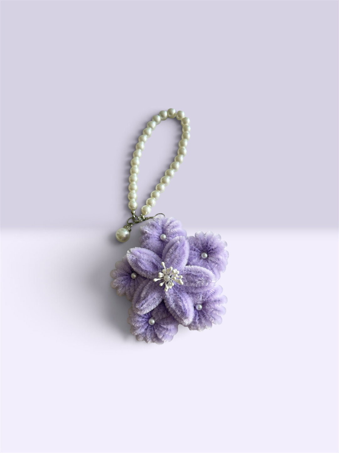 Purple Blossom Keychain