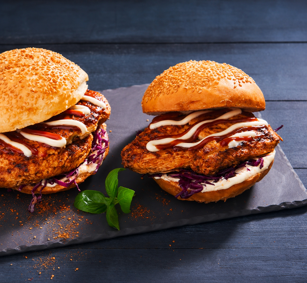 R&W Chicken Fillet Burger + Chips