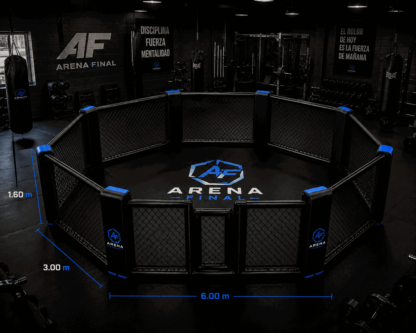 OCTÁGONO MMA ENTRENAMIENTO/GIMNASIO ARENA FINAL® – 6.00 m_0