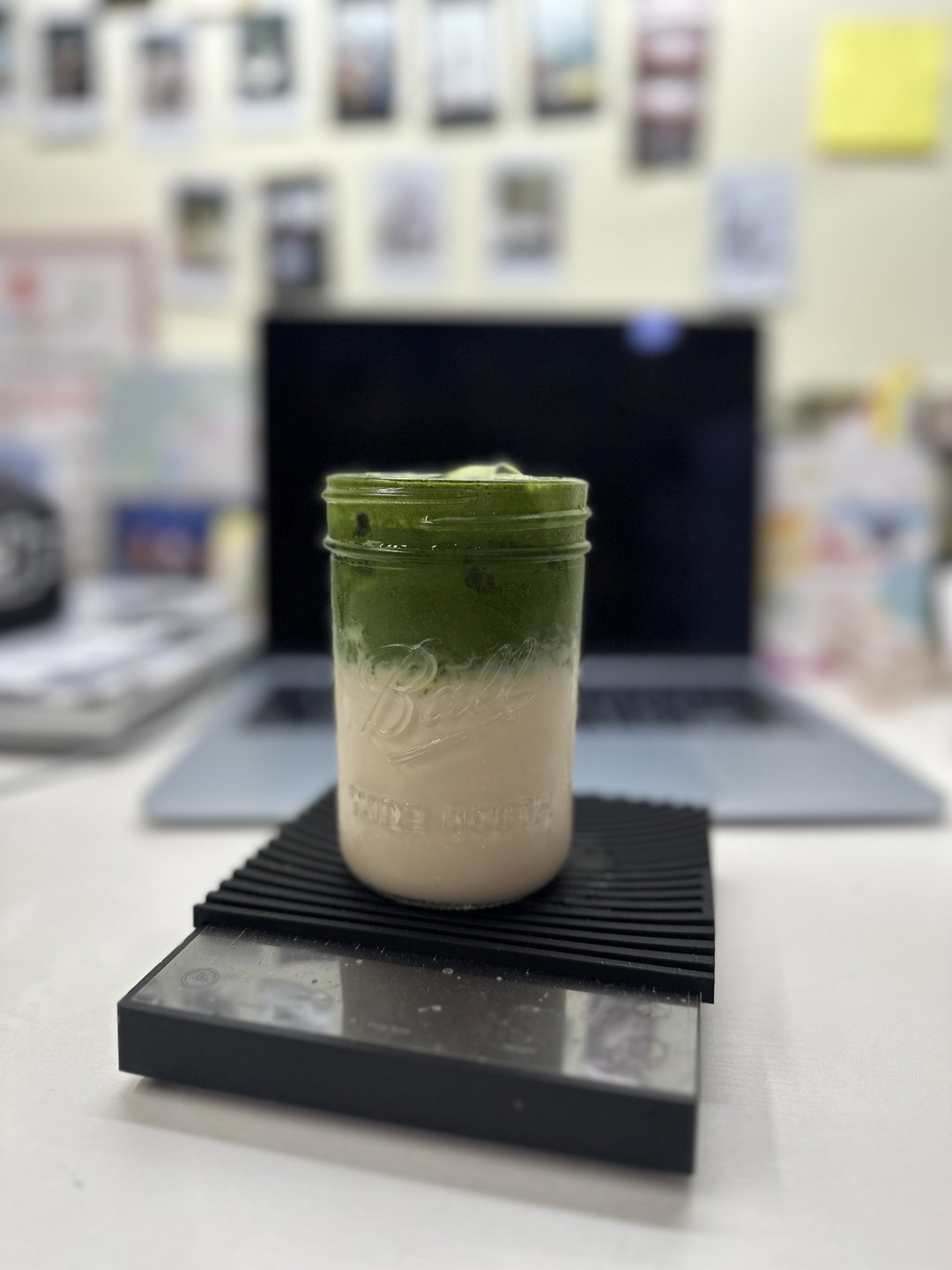 Lavender Iced Matcha Latte