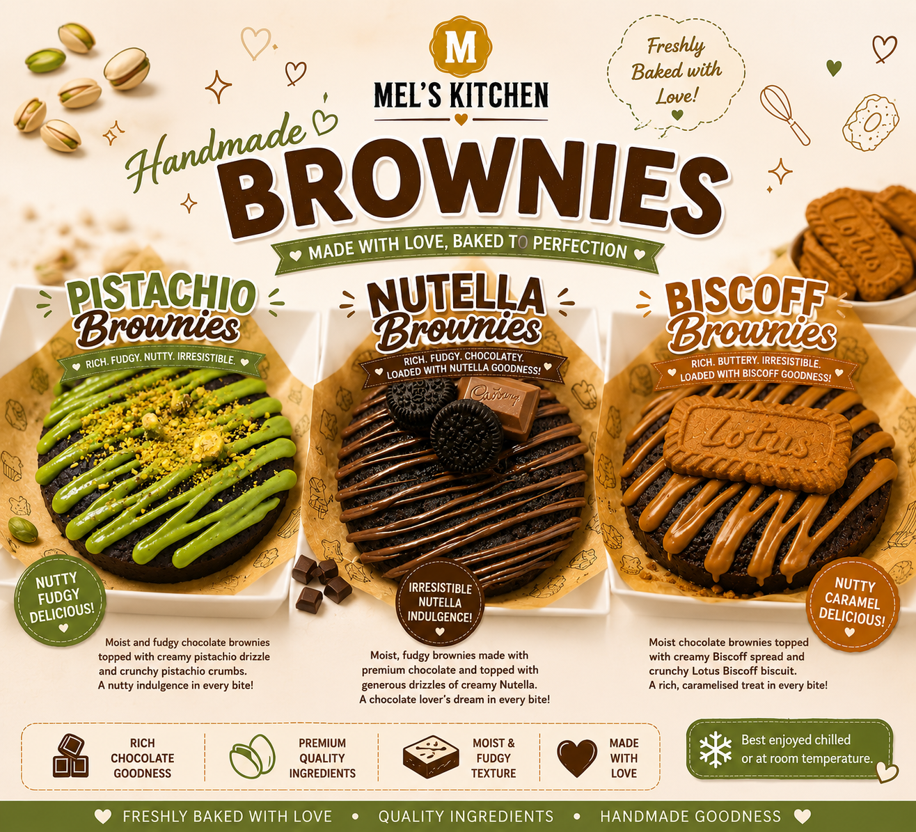 Bento Size Brownies 4inch_0