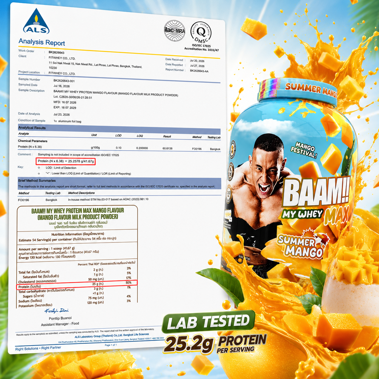 BAAM!!™ My Whey MAX Whey Protein (5lbs / 2.3kg) | 25g High-Quality Whey Protein • Lab-Tested • Low Sugar • Muscle Recovery • Limited Edition Delicious Flavors_4