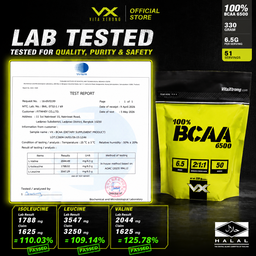 VITAXTRONG™ 100% BCAA 6500 Pure Powder (330g | 50 Servings) | 6,500mg BCAA 2:1:1 • Muscle Recovery, Endurance & Anti-Catabolic Support [VX]