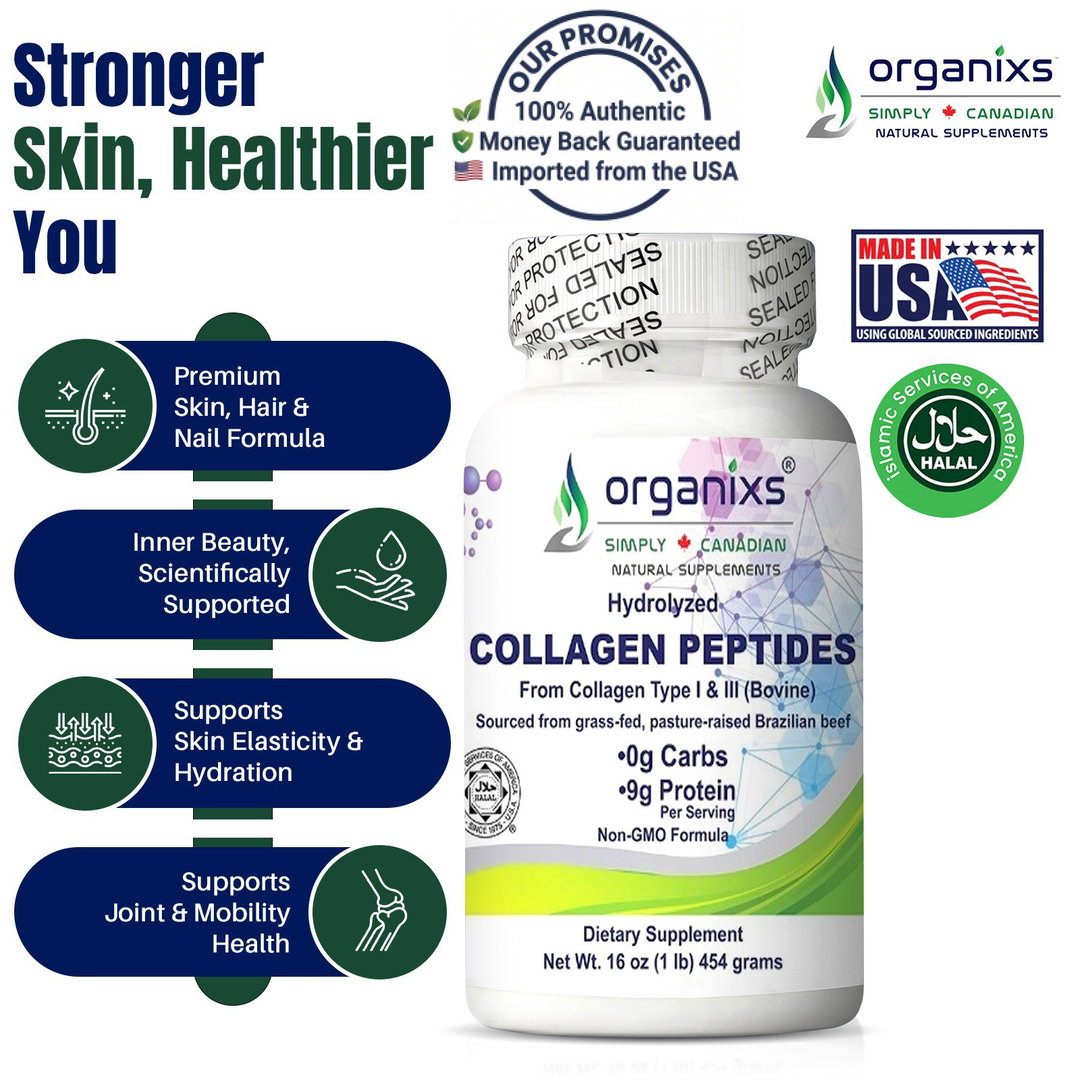 ORGANIXS COLLAGEN POWDER 1lb/16oz/454g