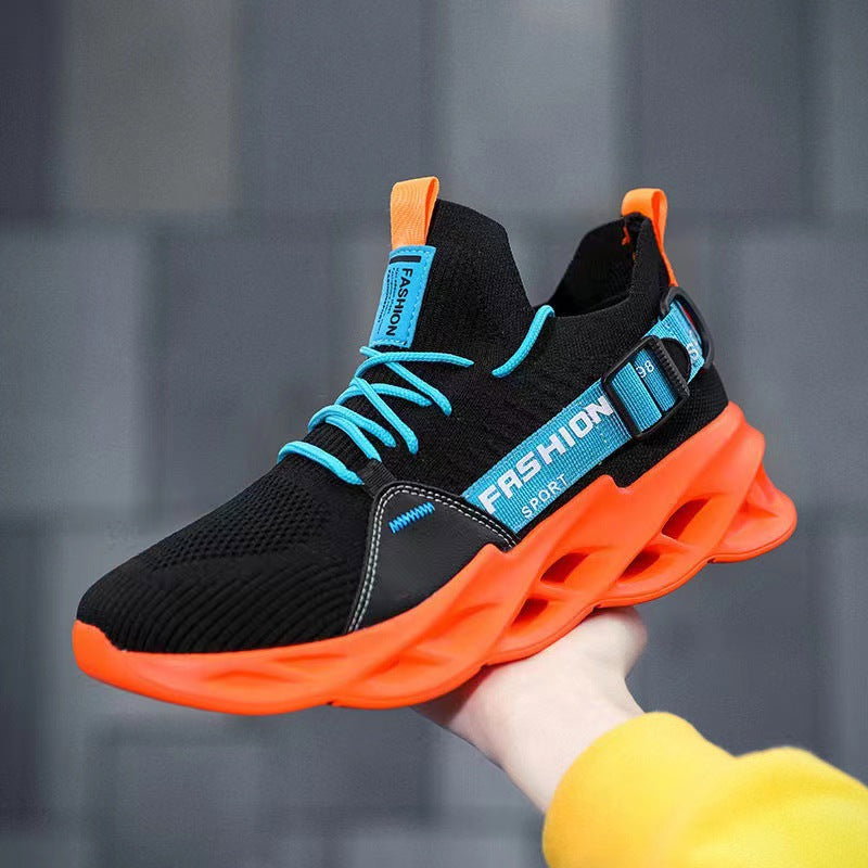 Men’s Big Size Running Shoes | Stretch Mesh Sock-Style Outdoor Sports Casual Sneakers_0