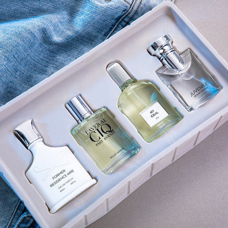 the Flower Story Silver Mountain Water Men's Perfume 4-Piece Set
