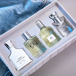 the Flower Story Silver Mountain Water Men's Perfume 4-Piece Set