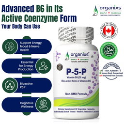 ORGANIXS VITAMIN  B6 P-5-P (Pyridoxal-5-Phosphate)