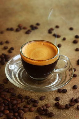 Espresso: Single shot of concentrated, bold coffee