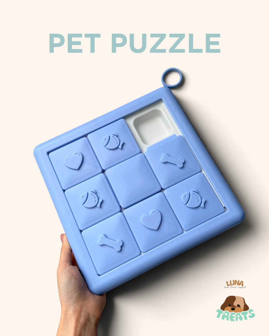 [Pre-Order Only] Slide & Seek Interactive Treat Puzzle Board for Dogs & Cats