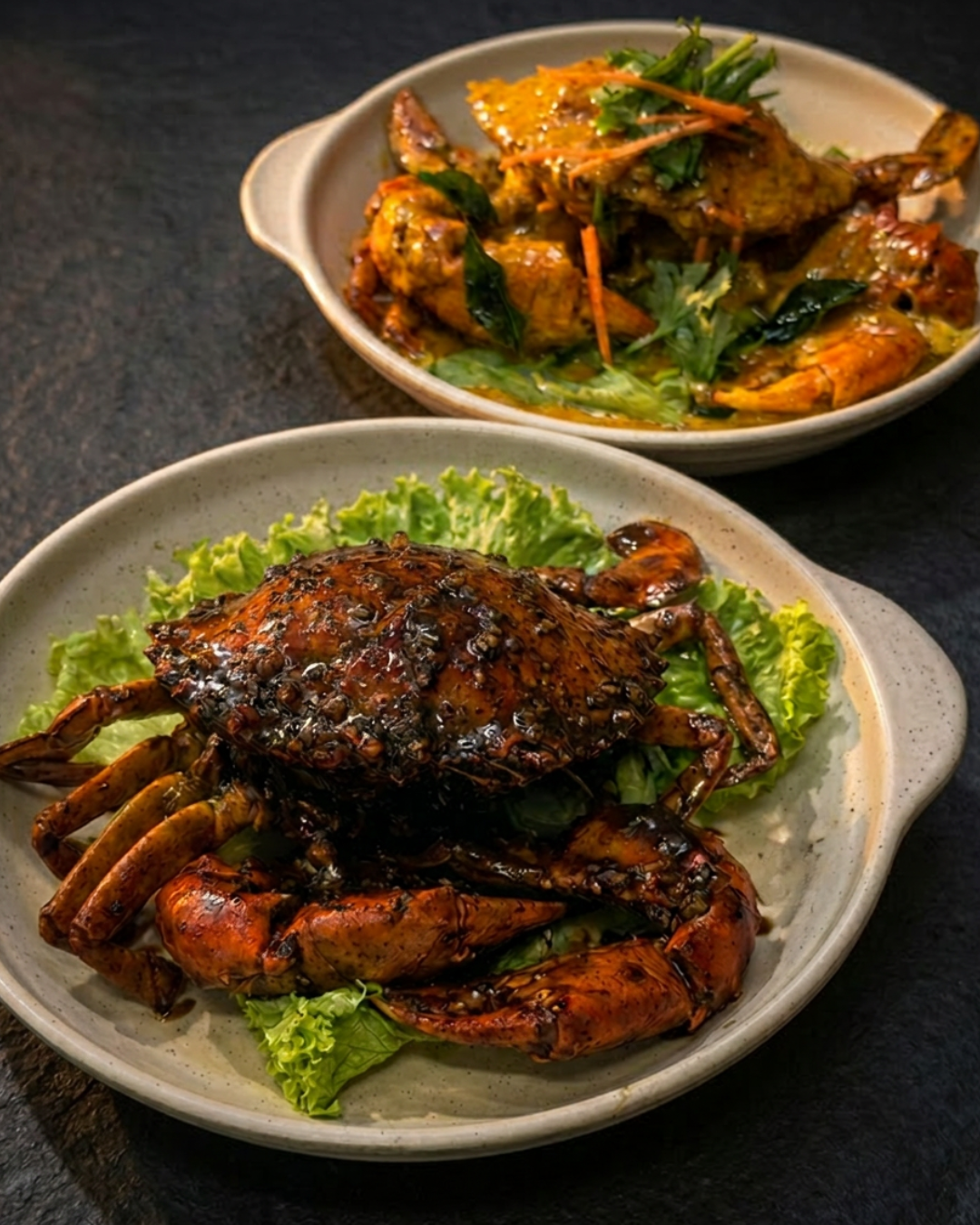 2 for $55.00 450-500g Per Crab.