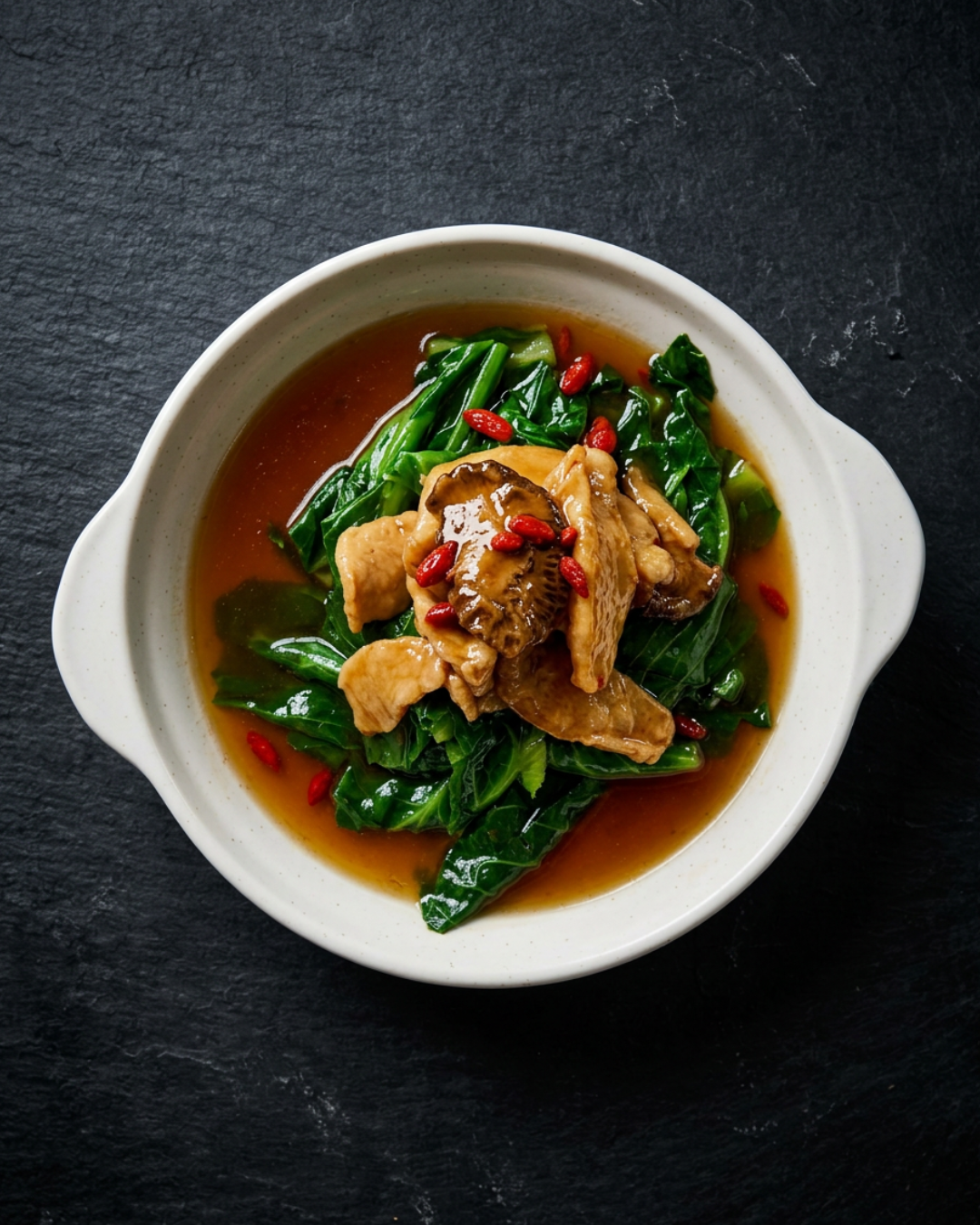 King Mushroom with Kai Lan 杏鲍菇芥蓝