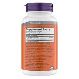 NOW - L-Carnitine 250 mg Veg Capsules