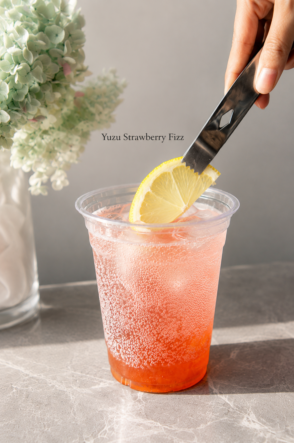 Yuzu Strawberry Fizz