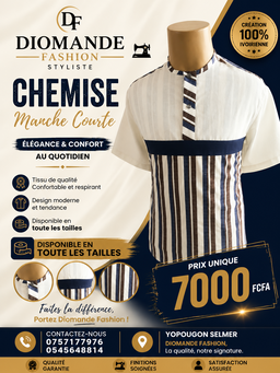 Chemise manche courte 