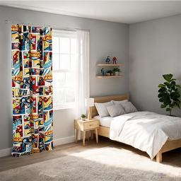 Kidsrock Justice League Kids Curtains