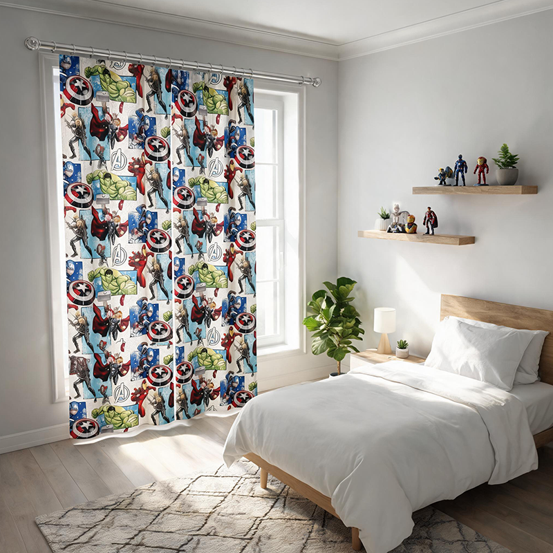 Kidsrock Avengers Kids Curtains_2