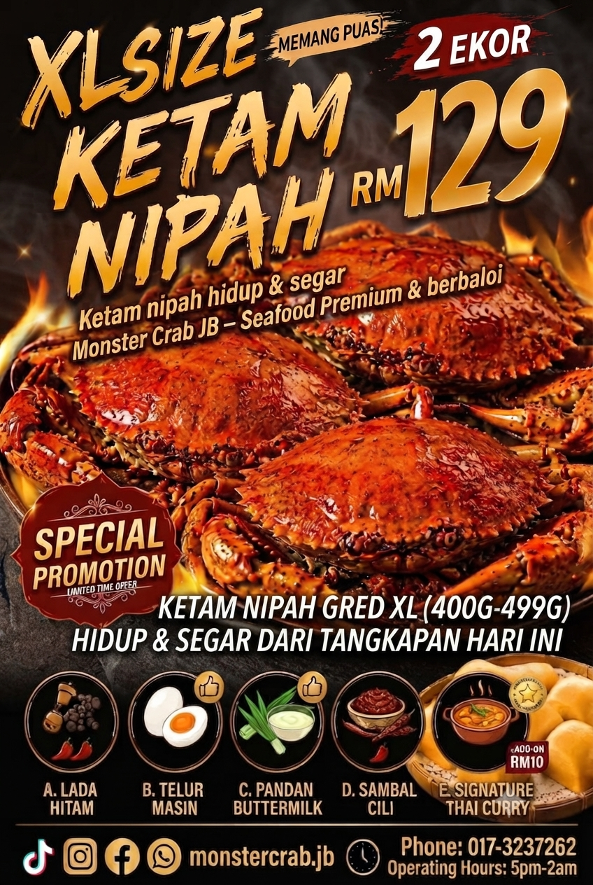 Promotion XL Size Crab