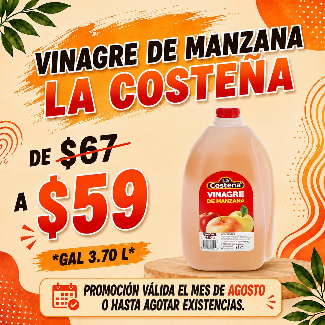 VINAGRE MANZANA LA COSTEÑA GAL 3.79 L
