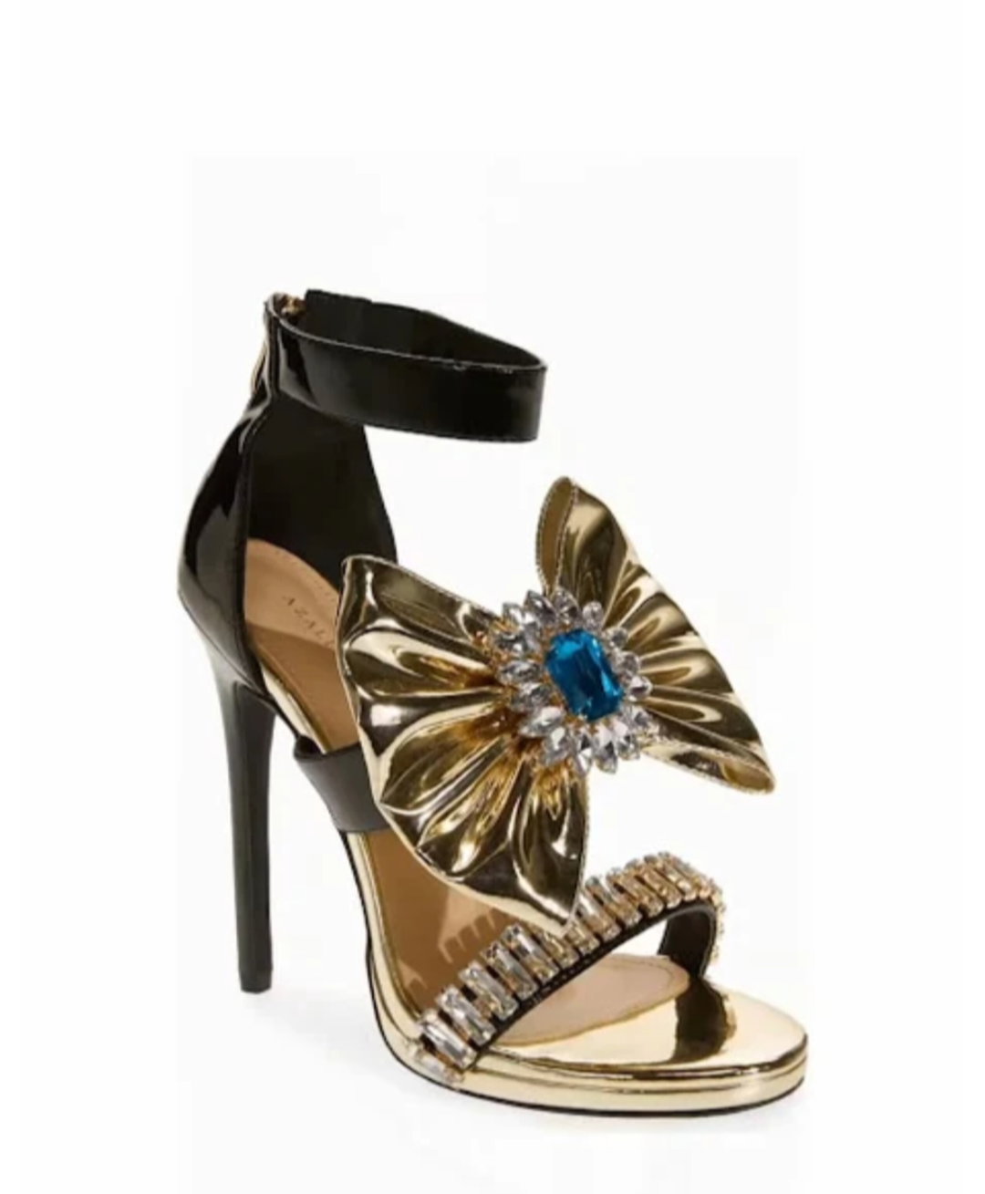 RHINESTONE BOWTIE STRAP HEELS