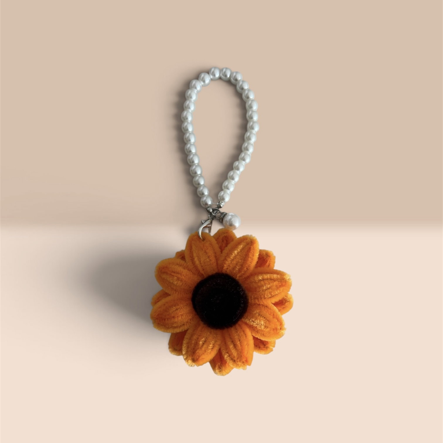 Orange Sunflower Keychain_0