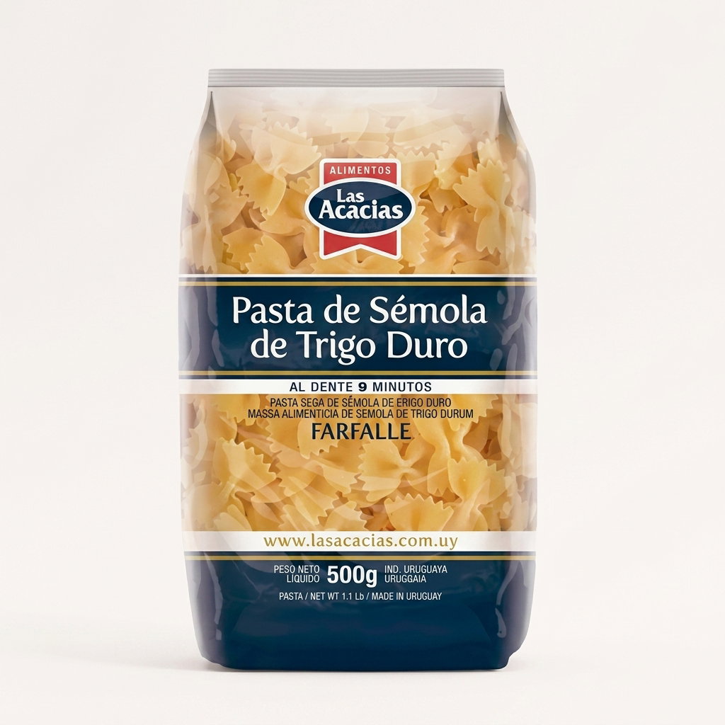FIDEO ACACIAS TRIGO DURO FARFALLE 400G