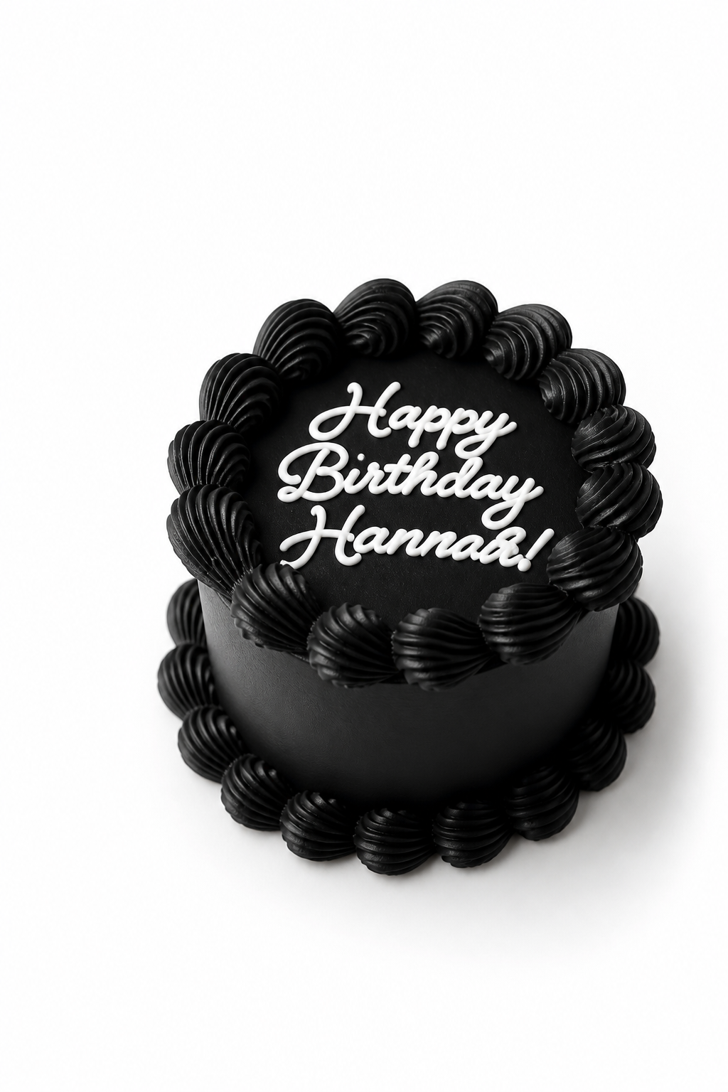Black vintage bento cake
