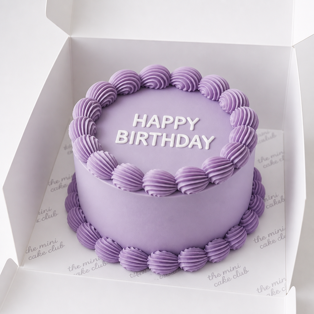 Purple vintage bento cake