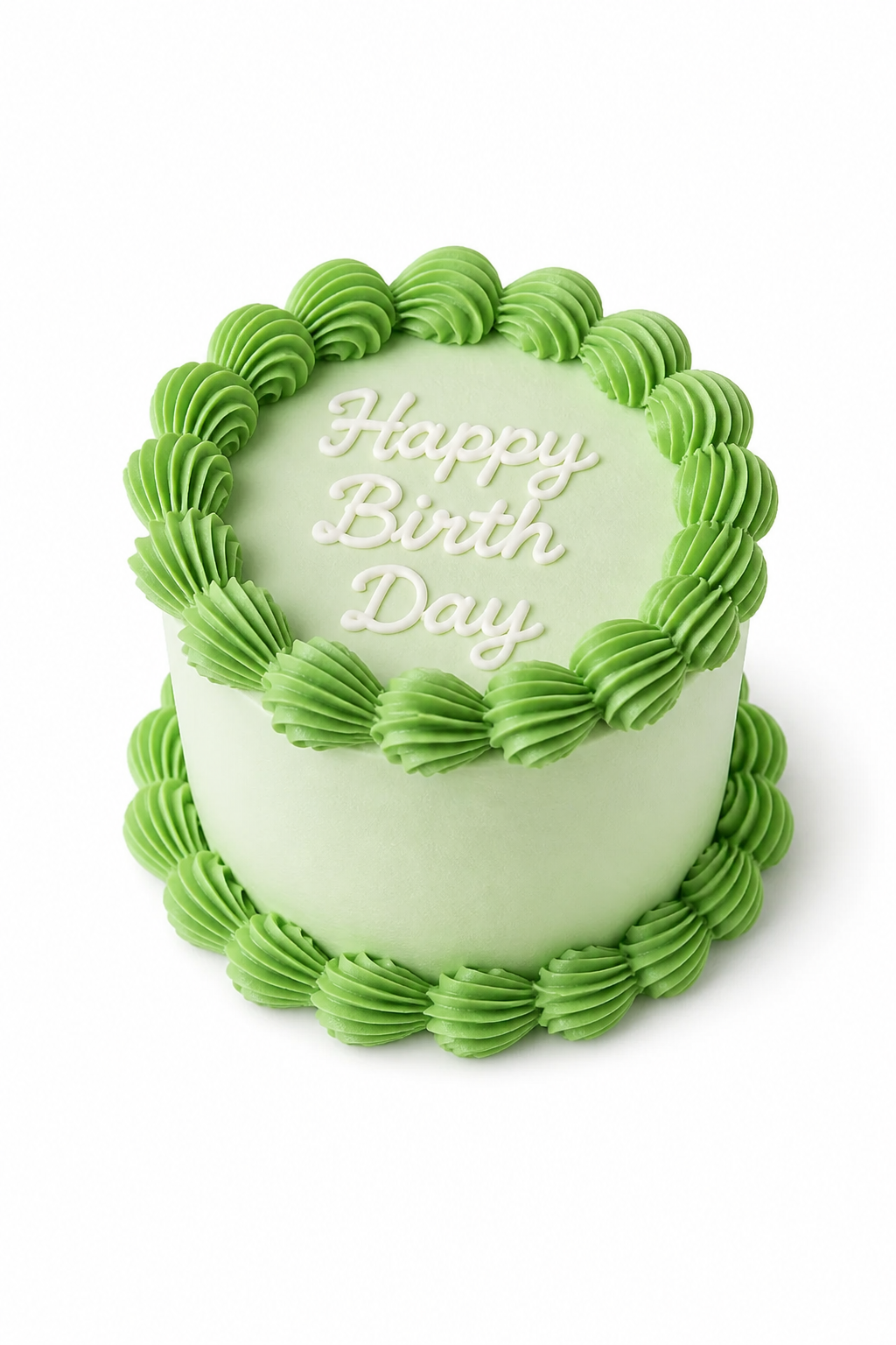 Apple green vintage bento cake