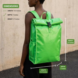 Roll top delivery bag insulated thermal bag
