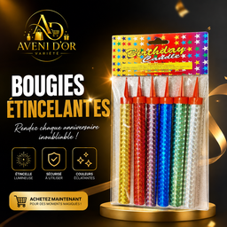 Bougies étincelantes premium
