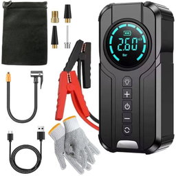 4-in-1 Multifunctional Car Emergency Jump Starter & Tire Inflator