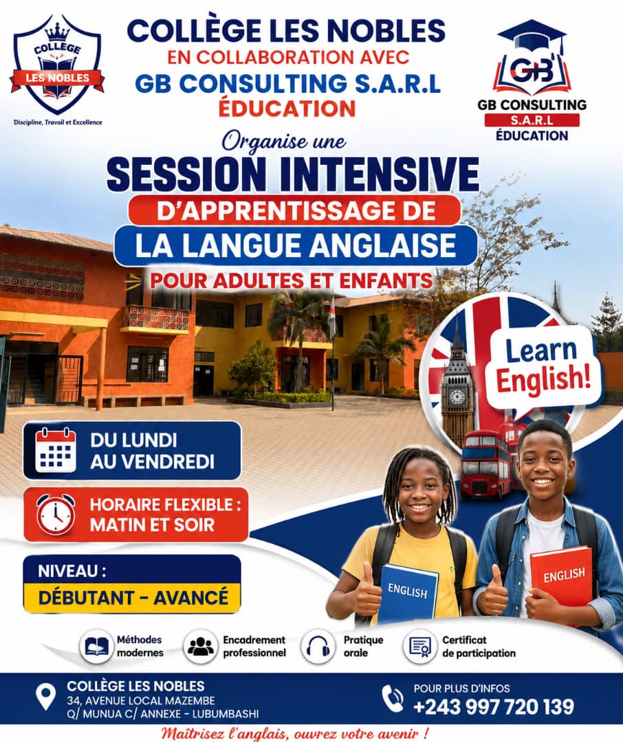 Inscription au Cours d'Anglais