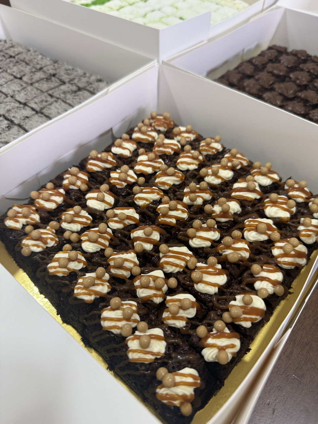 7” Salted Caramel Brownies