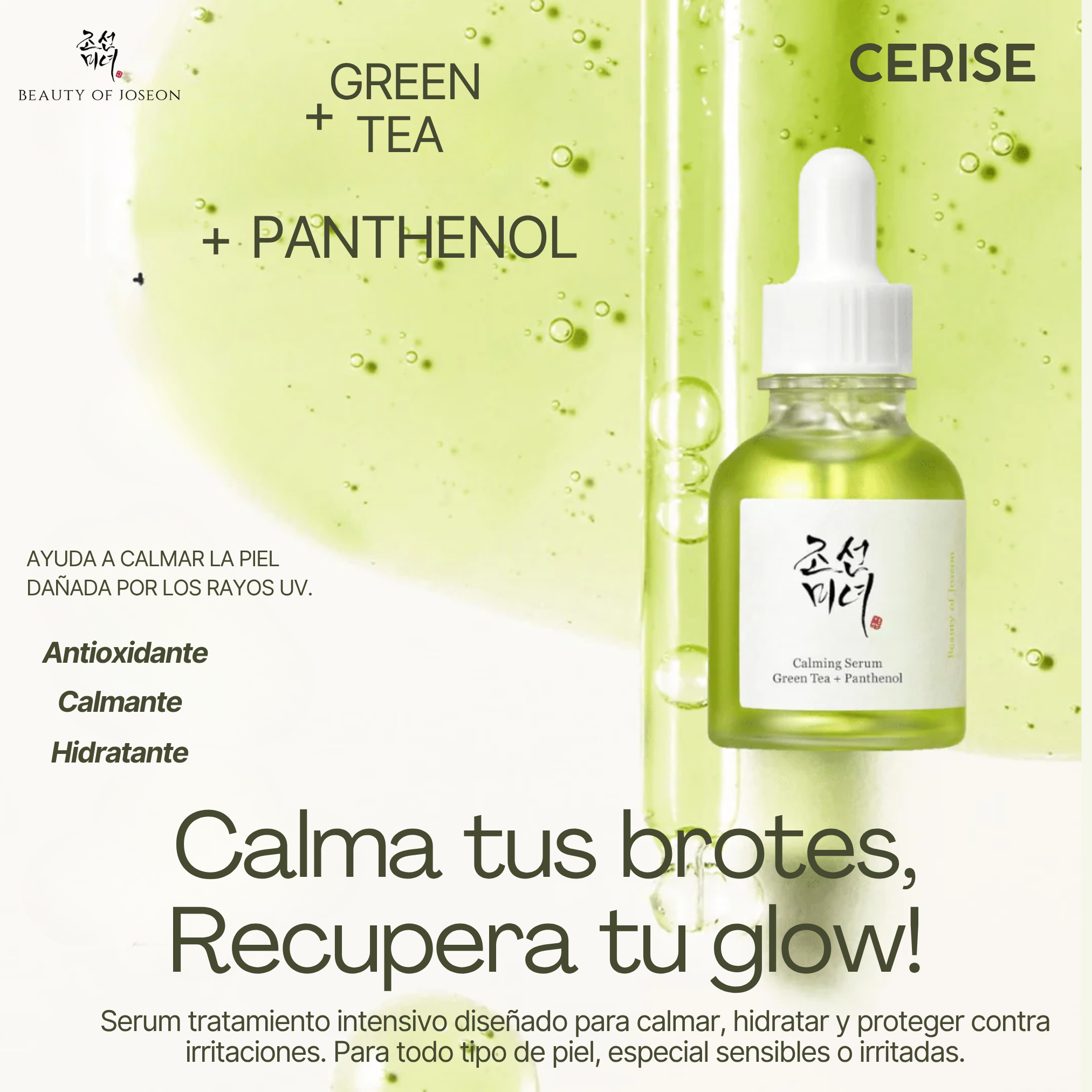 Beauty of Joseon Sérum de barrera calmante Green Tea-HA™ + Pathenol _0