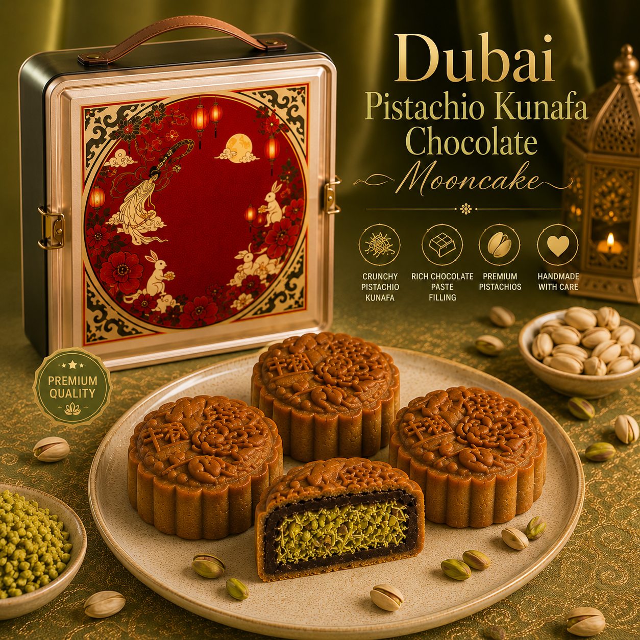 Dubai Pistachio Kunafa Chocolate Mooncake_5