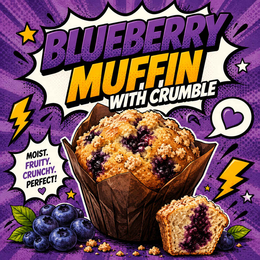 Blueberry Muffin with Crumble