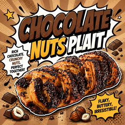 Chocolate Nuts Plait