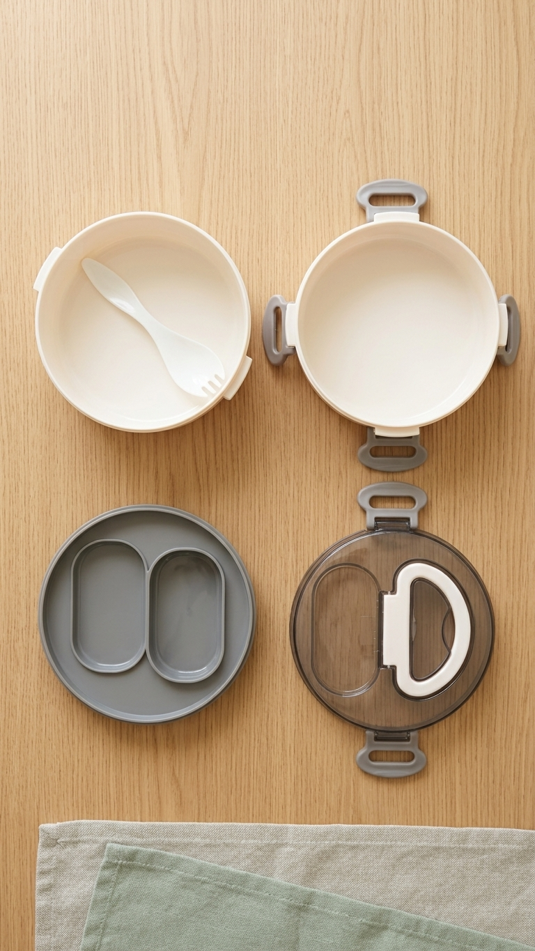 2 Level Round Lunch Box