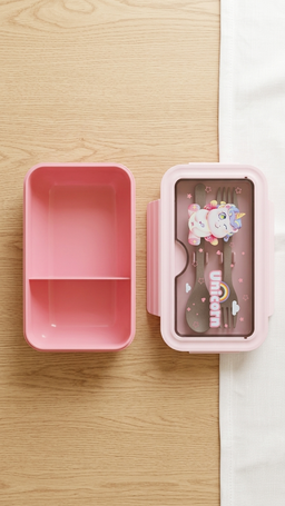2 Compartments Rectangle Lunch Box