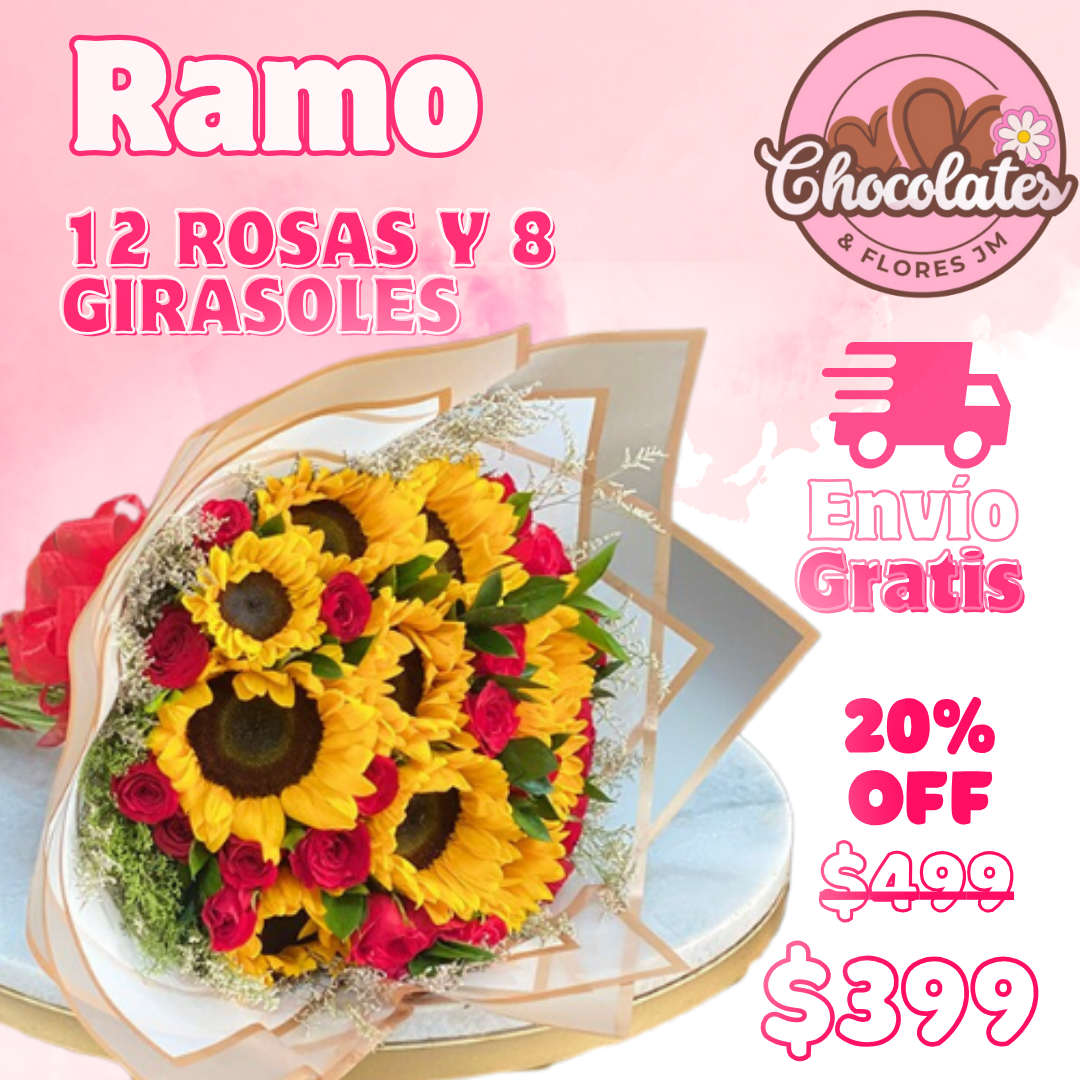 12 Rosas y 8 Girasoles_0