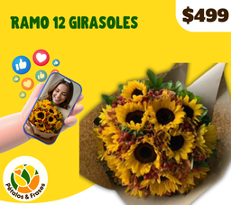 Ramo 12 girasoles