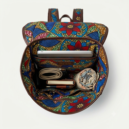 Double-Buckle Structured Backpack