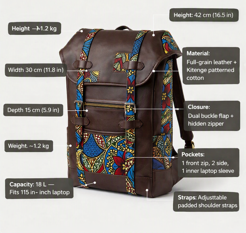Double-Buckle Structured Backpack_5
