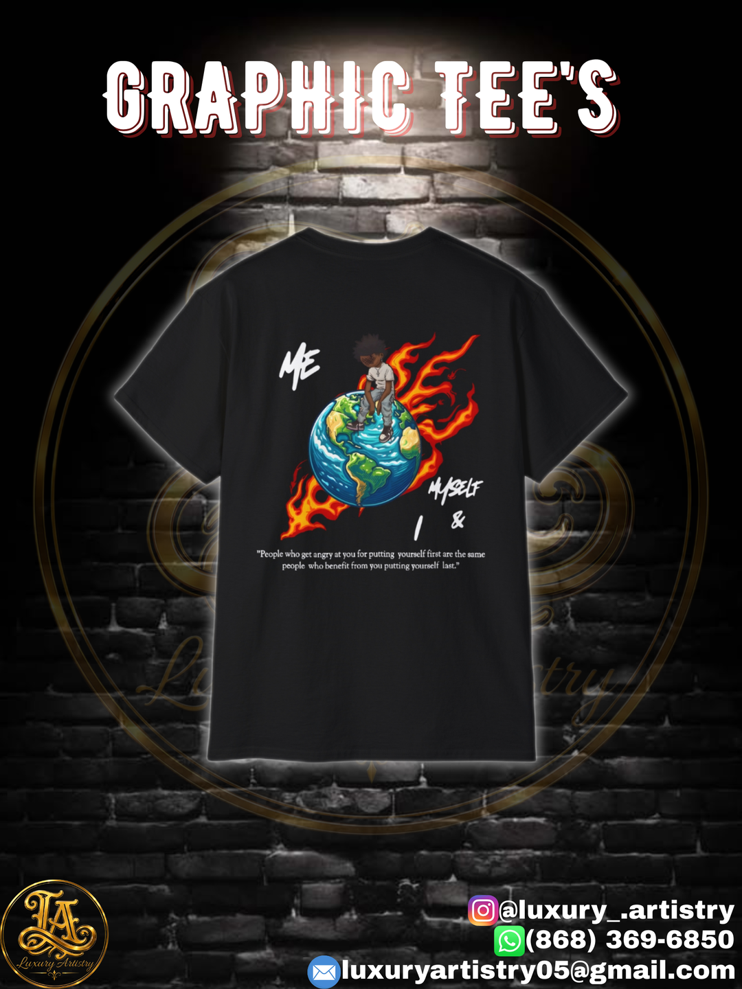 (MERCH) "Me, Myself & I" Graphic Tee