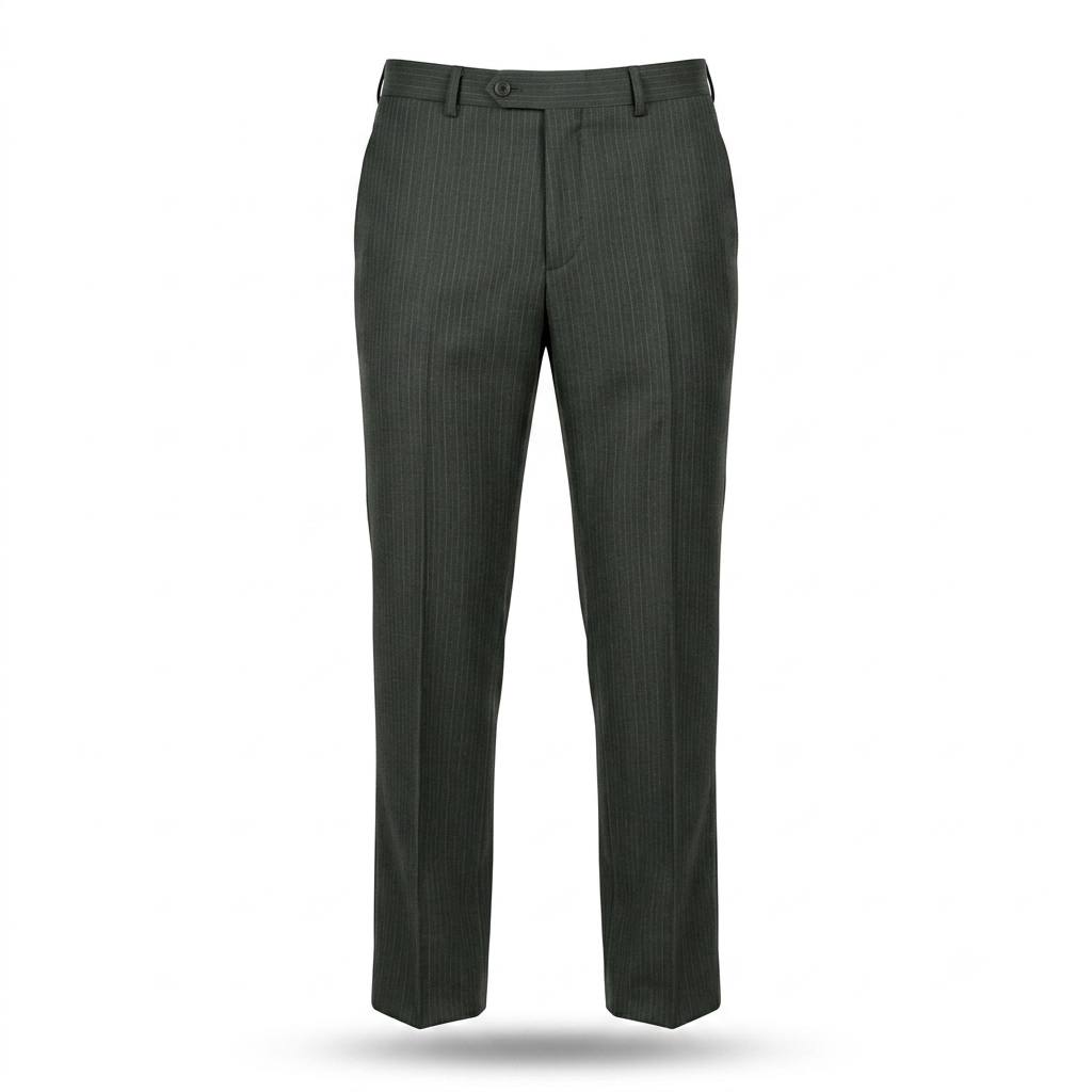 Pantalon classique vert _0