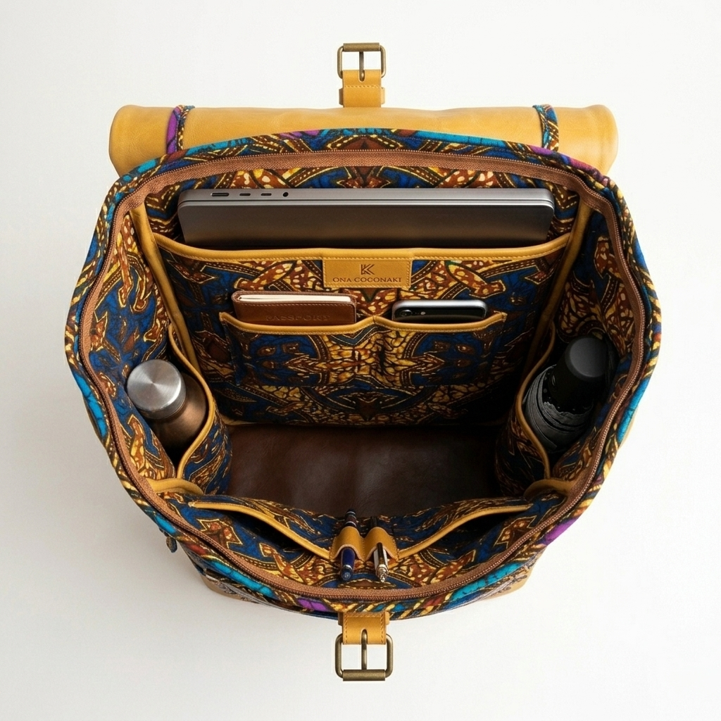 Croc-Embossed Roll-Top Travel Bag_3