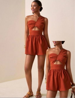 One-shoulder Romper 