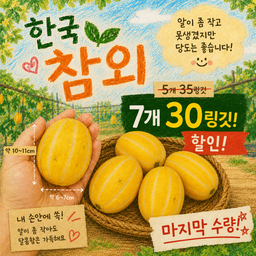 한국산 참외! No 마진 항공상품