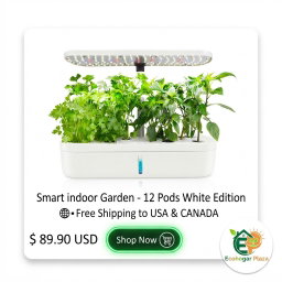 Smart Indoor Garden - 12 Pods White